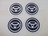 TOYOTA UYUMLU JANT GÖBEK ARMASI 9cm (Toyota logo) TOYOTA jant göbeği - TOYOTA jant arması thumbnail 1