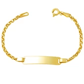 Plakalı 14 Ayar Altın Bebek Künyesi thumbnail 1