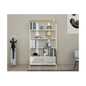EVDEKİMODA ELENA KİTAPLIK (BEYAZ-EFES) - 2