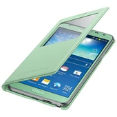 Samsung N7500 Galaxy Note 3 Neo Orjinal S View Cover Kılıf - Yeşil - EF-CN750BMEGWW - 4