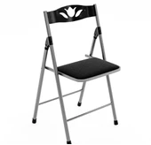 Mutfak Katlanabilir Masa Sandalye Takımı- Siyah - 7