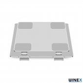 Winex Metal Ayarlanabilir Laptop, Tablet, Macbook, Matebook Yükseltici Katlanabilir Stand Tutucu Gümüş - 4