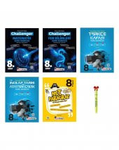 LGS 8.Sınıf Challenger Mat Fen Türkçe İnkılap Kafası Net Paragraf Soru Bankası - 1