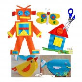 Mavi Oluklu Mukavva 50x70 2 Adet Artlantis Oluklu Mukavva Mavi Renkli 50*70 2 Adet - 3