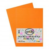 Turuncu Oluklu Mukavva 50x70 2 Adet Artlantis Oluklu Mukavva Turuncu Renkli 50*70 2 Adet - 1
