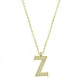 925 Ayar Gümüş Z Harfi Kadın Gümüş Kolye thumbnail 2