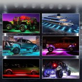 NKT GROUP Off Road Araç Altı Rgb Led Aydınlatma Led 4lü Set App Telefon Ve Kumanda Kontrollü - 6