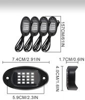 NKT GROUP Off Road Araç Altı Rgb Led Aydınlatma Led 4lü Set App Telefon Ve Kumanda Kontrollü - 8