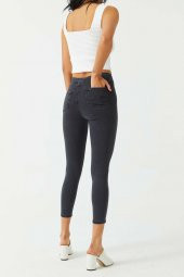 Toparlayıcı Skinny Füme Kadın Jean - 1