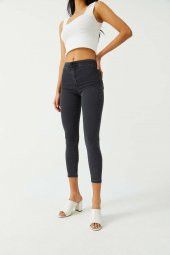 Toparlayıcı Skinny Füme Kadın Jean - 4