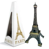 Minyatür Metal Eyfel Kulesi Dekoratif Biblo 15 cm thumbnail 1