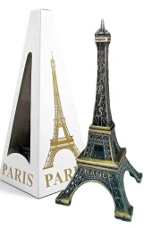 Minyatür Metal Eyfel Kulesi Dekoratif Biblo 15 cm thumbnail 6