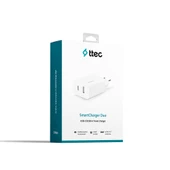 Ttec SmartCharger Duo PD 32W Seyahat Hızlı Şarj Aleti USB-C + USB-A  Beyaz 2SCS24B - 2