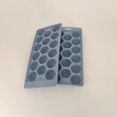 2 Adet 17 Bölmeli Kristal Su Sızdırmaz Buzluk Kokusuz Buz Kalıbı Buzluk 2'li Buzluk - 1