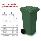 Derin Tekerlekli çöp kovası 120 lt - 1