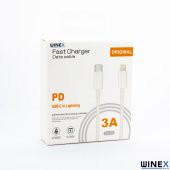 Winex İphone XS Max 3A 45W Type-C to Lightning 2Metre Data ve Hızlı Şarj Kablosu - 6