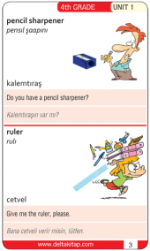 4. Sınıf Resimli İngilizce Dil Kartları Delta Kültür Yayınları - 4