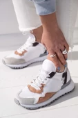 Milena Kadın Spor Ayakkabı Pudra Sneaker - 3