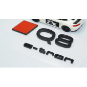 DK Tuning Q8 e-tron Yeni Nesil Bagaj Siyah Yazı Logo Audi İle Uyumlu thumbnail 3