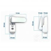 5 Adet Penkid Pvc Pencere Çocuk Emniyet Kilidi Anahtarlı Gri - 4