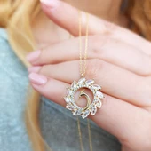 925 Ayar Gümüş Tavuskuşu Kolye thumbnail 2