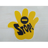 STOP STİCKER 11x11cm (STOP EL STİCKER) STOP ETİKETİ - STOP ÇIKARTMASI - 1