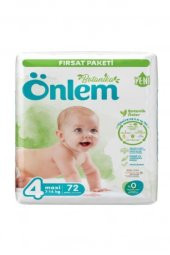 Önlem Bebek Bezi Botanika Ultra Fırsat Pk Beden:4 (7-14kg) Maxi 72 Adet - 1