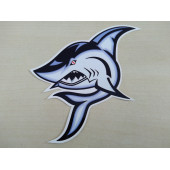 KÖPEK BALIĞI STİCKER 12x11cm - shark KÖPEK BALIĞI ETİKETİ - KÖPEK BALIĞI ÇIKARTMASI - 1