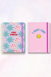 2li Tarihsiz Defter Seti A5 Girl Power & Gülümse - 1