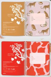 2li Tarihsiz Defter Seti A5 Kaplan & İnek - 4