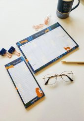 2li Masaüstü Planlayıcı Set Tropikal - 1