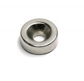 15x5mm - 5mm Havşa Delikli Yuvarlak Güçlü Neodyum Mıknatıs - 1
