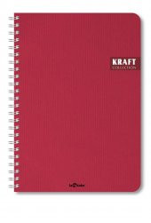 4lü Defter Seti 17x24 Sert Kapak Spiralli Kareli - 3