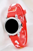 4-9 Yaş Kırmızı Renk Şirin Tasarım Unisex Kız Çocuk Led Kol Saati ST-304147 thumbnail 2