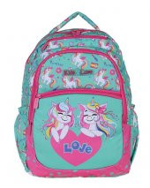 Kaukko Kids Love Desing Sırt Çantası Mint Unicorn L5071 - 1