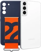 Samsung Galaxy S22+ Plus için Kayışlı Silikon Kılıf, Lacivert, Silicone Cover EF-GS906 - 7