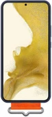 Samsung Galaxy S22+ Plus için Kayışlı Silikon Kılıf, Lacivert, Silicone Cover EF-GS906 - 5