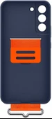 Samsung Galaxy S22+ Plus için Kayışlı Silikon Kılıf, Lacivert, Silicone Cover EF-GS906 - 9