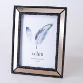 Selim Dekor 15x20 Elsira Aynalı Çerçeve Siyah - 1
