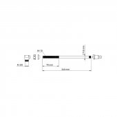 Taharet Borusu Krom Uçlu 340 MM - 2