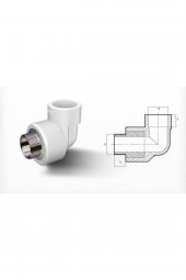 Pprc 20 mm-1/2" Dış Dişli Dirsek 10 Adet - 2