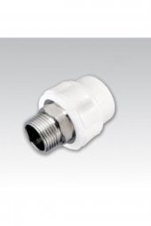 40x1 1/4 Dış Dişli (erkek) Yuvarlak Rekor-nipel-adaptör Pprc Boru Için - 1