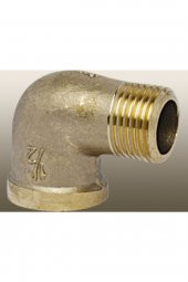 Sarı Pirinç Kuyruklu Dirsek 1/2" Inç - 1