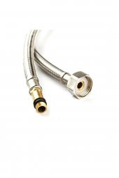 Sıcak Soğuk Su Batarya Bağlantı Hortumu 3/8 M10 100 cm - 1