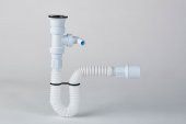Körüklü Evye Sifonu Makine Girişli 50mm - 1