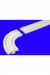 Korniş Perde Rayı Köşesi 2li Dönüş Plastik 90 Derece-perdeleriniz Takılmadan Rahat Döner-dayanıklı - 3