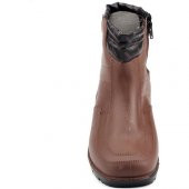 Kahverengi Gezer Fermuarlı Lastik Bot İçi Yünlü - 2