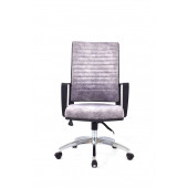 Herkese Mobilya Magenta Gri Deri Çalışma Koltuğu Ofis Koltuğu - 1