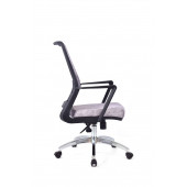 Herkese Mobilya Magenta Gri Deri Çalışma Koltuğu Ofis Koltuğu - 3