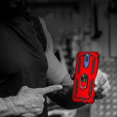 Huawei Mate 10 Lite Kılıf Yüzüklü Magnetic Antişok Korumalı Silikon Kapak - 5